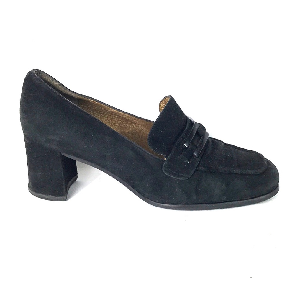 Stuart Weitzman suede black shoes size 8.5 B